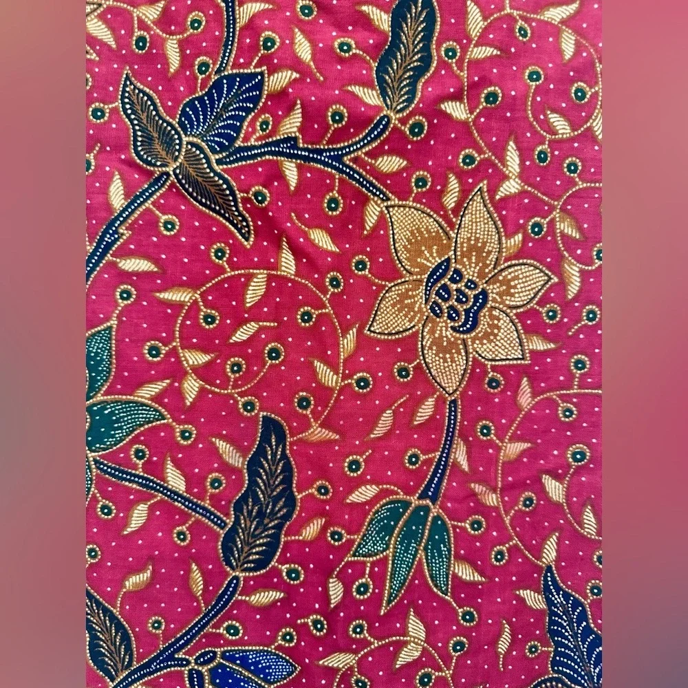 Vintage 80’s/90’s Theo Red Floral Vest Size Medium - Picture 5 of 5